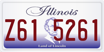 IL license plate Z615261