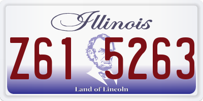 IL license plate Z615263