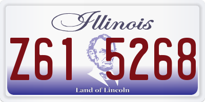 IL license plate Z615268