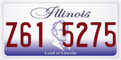 IL license plate Z615275