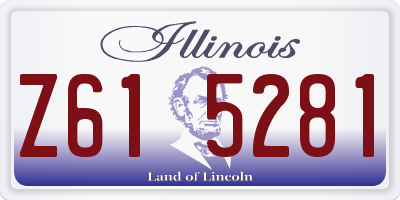 IL license plate Z615281