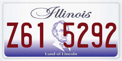 IL license plate Z615292