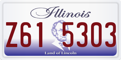 IL license plate Z615303