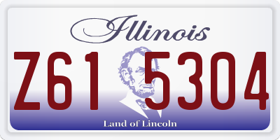 IL license plate Z615304
