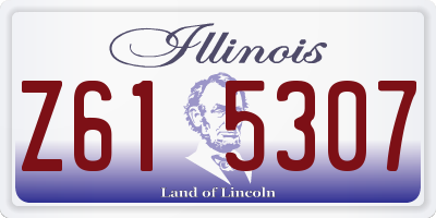 IL license plate Z615307