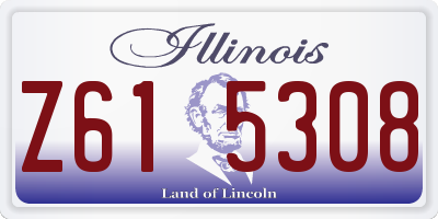 IL license plate Z615308