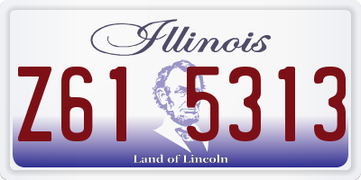 IL license plate Z615313