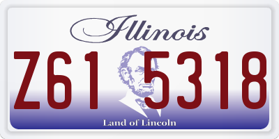 IL license plate Z615318