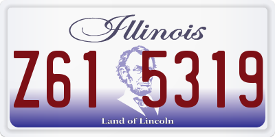 IL license plate Z615319