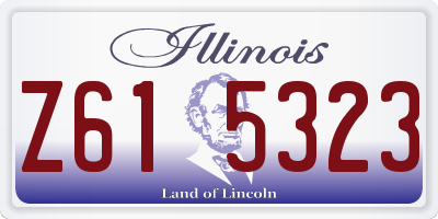 IL license plate Z615323