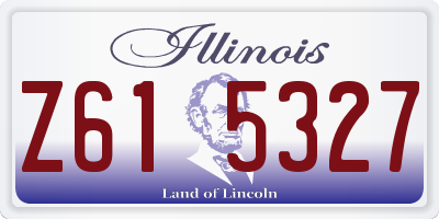 IL license plate Z615327