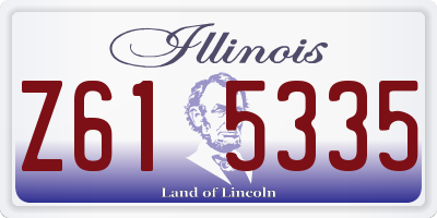 IL license plate Z615335
