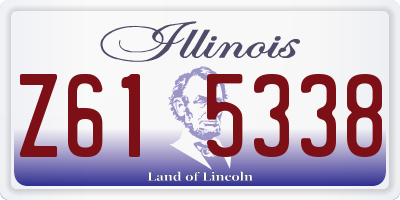 IL license plate Z615338