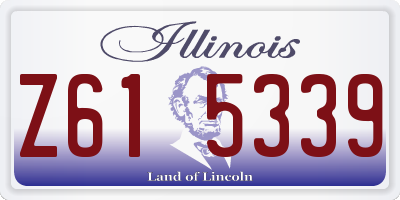 IL license plate Z615339