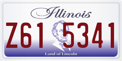 IL license plate Z615341