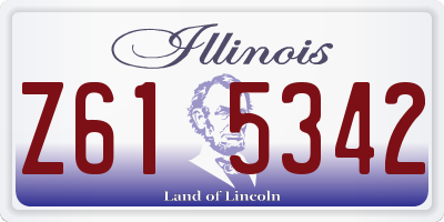 IL license plate Z615342
