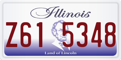 IL license plate Z615348