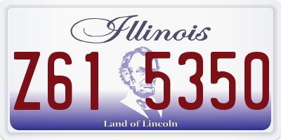 IL license plate Z615350