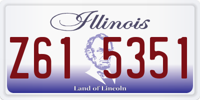 IL license plate Z615351