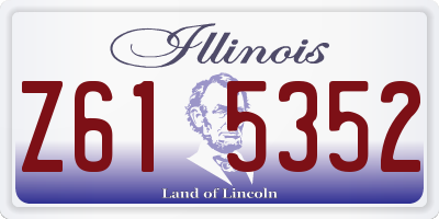 IL license plate Z615352