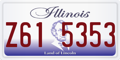 IL license plate Z615353