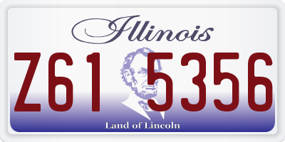 IL license plate Z615356
