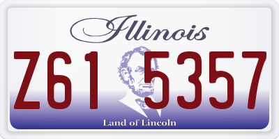 IL license plate Z615357