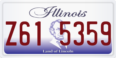 IL license plate Z615359