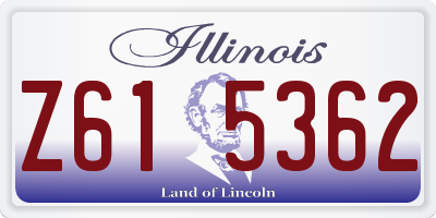 IL license plate Z615362