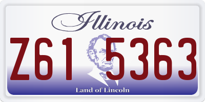 IL license plate Z615363