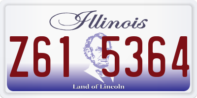 IL license plate Z615364