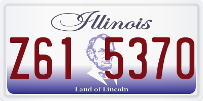 IL license plate Z615370