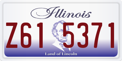 IL license plate Z615371