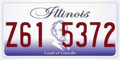 IL license plate Z615372