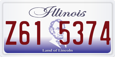 IL license plate Z615374