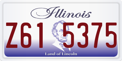 IL license plate Z615375