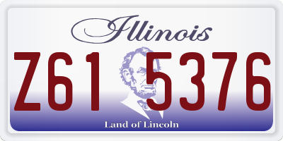 IL license plate Z615376
