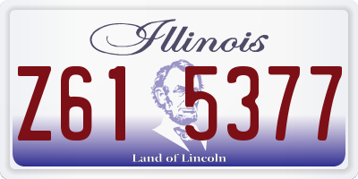 IL license plate Z615377
