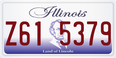 IL license plate Z615379