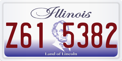 IL license plate Z615382