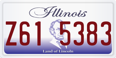 IL license plate Z615383