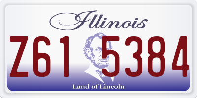 IL license plate Z615384