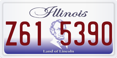 IL license plate Z615390