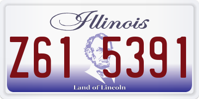 IL license plate Z615391