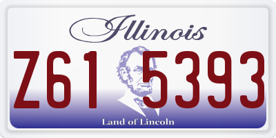 IL license plate Z615393