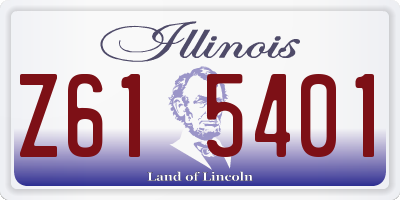 IL license plate Z615401