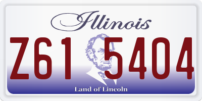 IL license plate Z615404