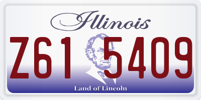 IL license plate Z615409