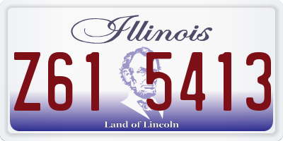 IL license plate Z615413