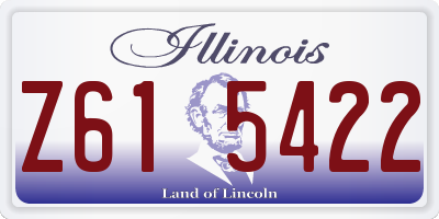 IL license plate Z615422